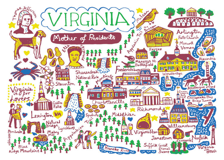 Statescapes: Virginia Card