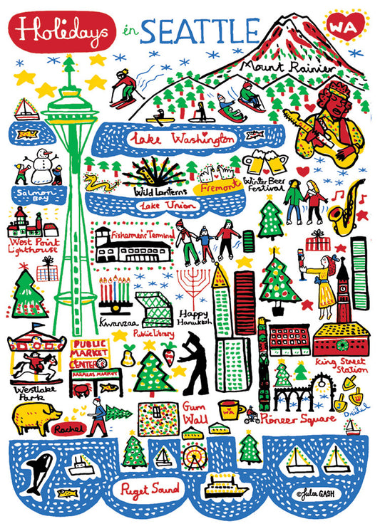 Holidays in Seattle Holiday Card