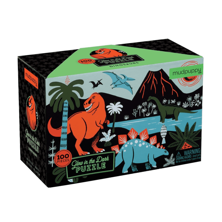Dinosaurs Glow-in-the-Dark 100pc Puzzle