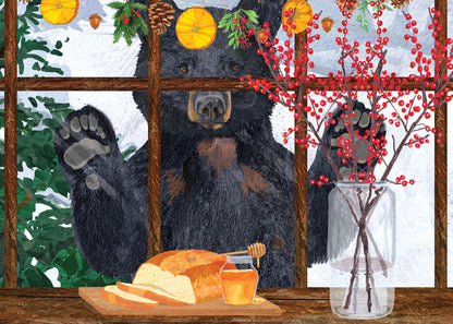 Hearth Black Bear Holiday Card
