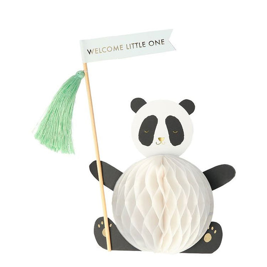 Baby Panda Honeycomb Pop-Up Card