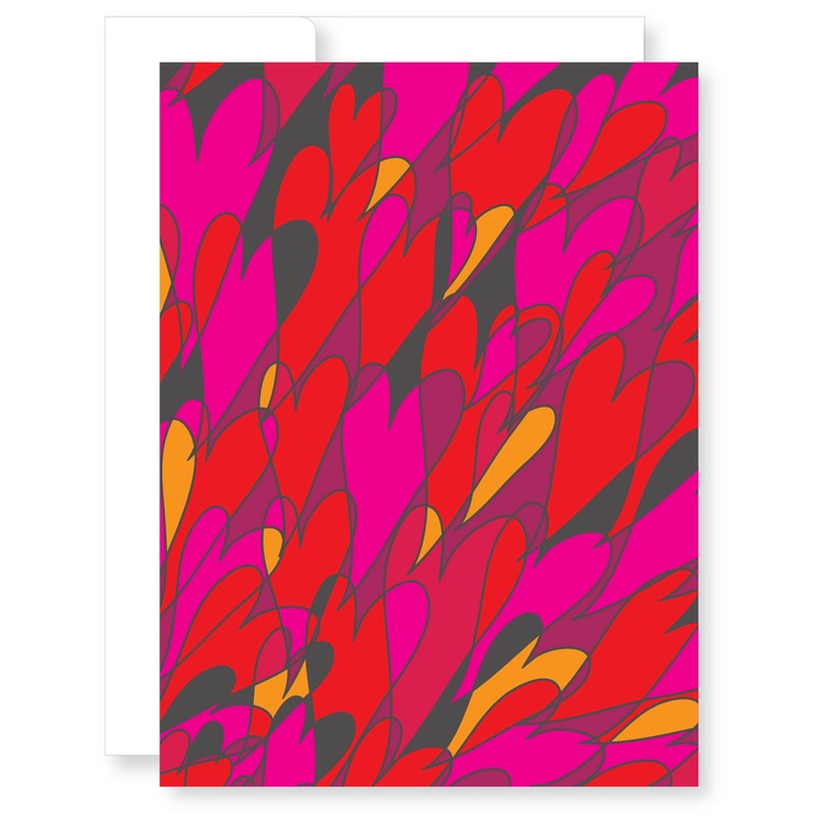 Hundred Hearts Valentine's Day Card