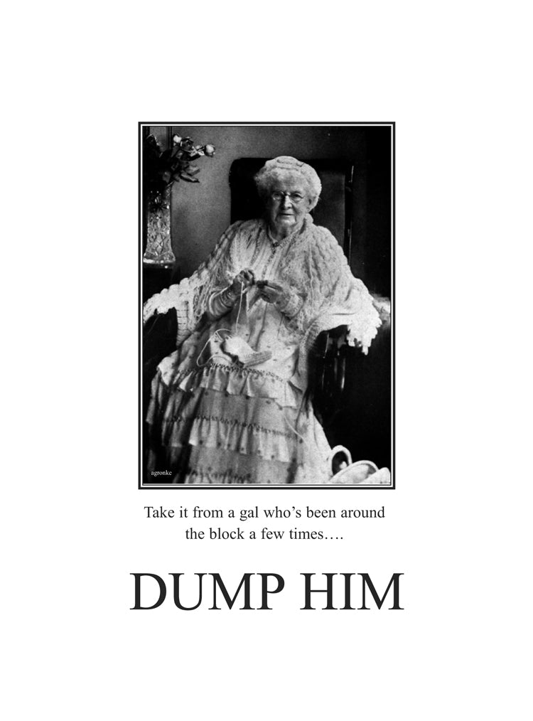 Dump Him Humor Card