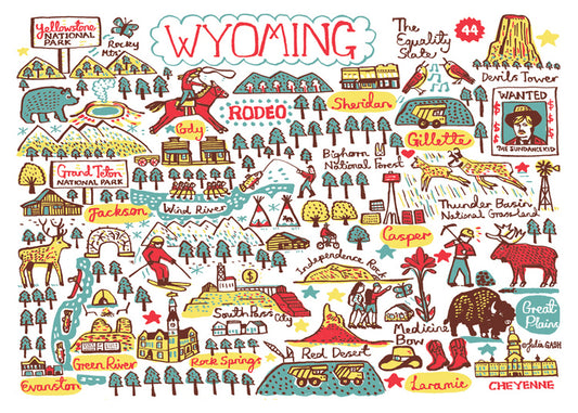 Statescapes: Wyoming Card