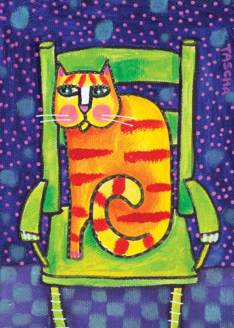 Orange Cat Card