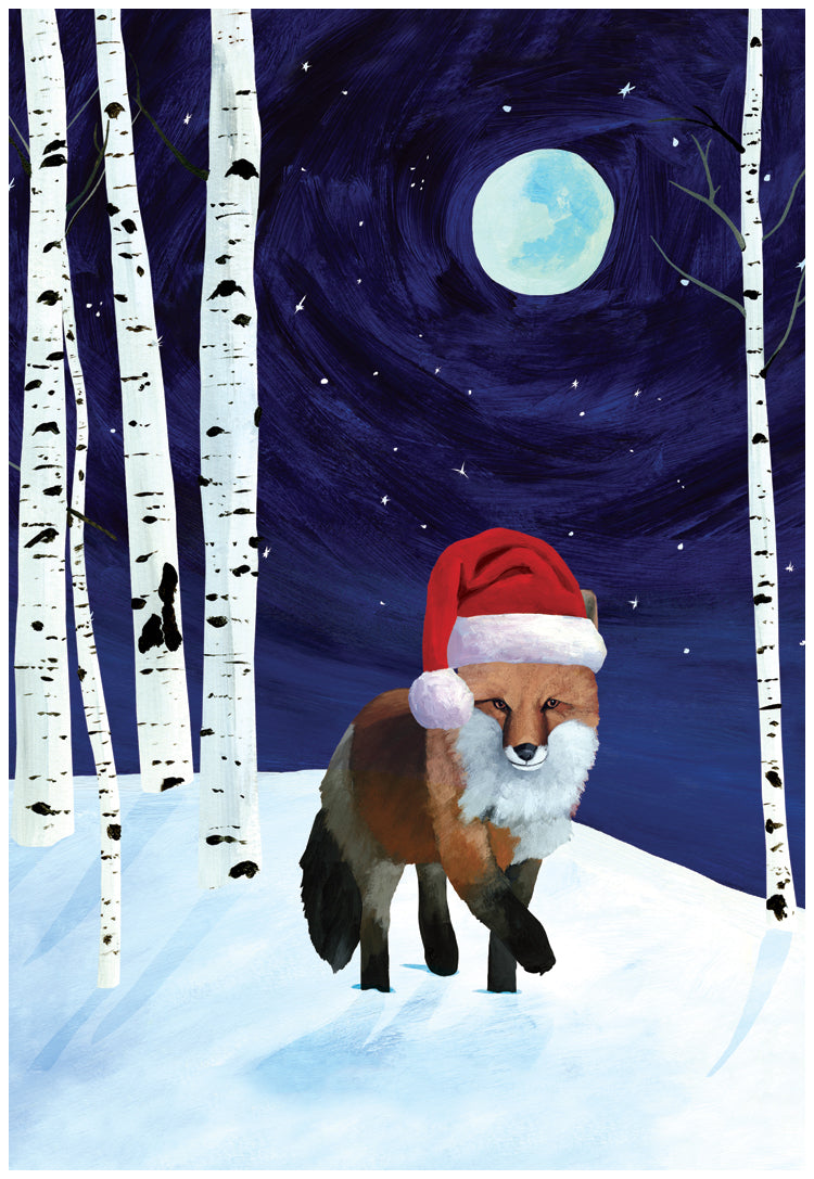 Starlight Fox Holiday Card