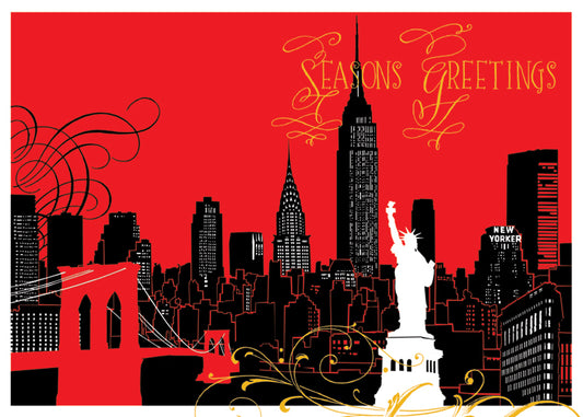New York Foil Holiday Card