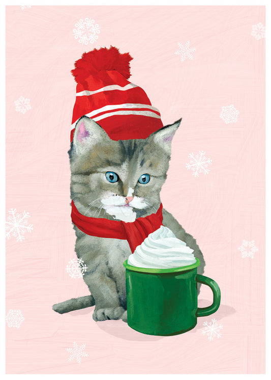 Cocoa Kitten Holiday Card