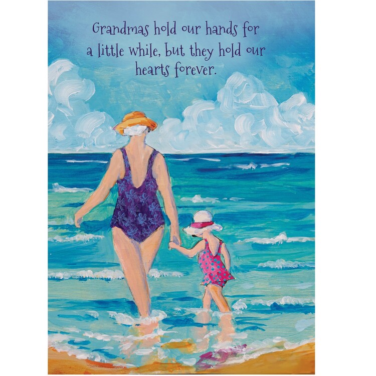 Grandma's Hold Our Hands Blank Card