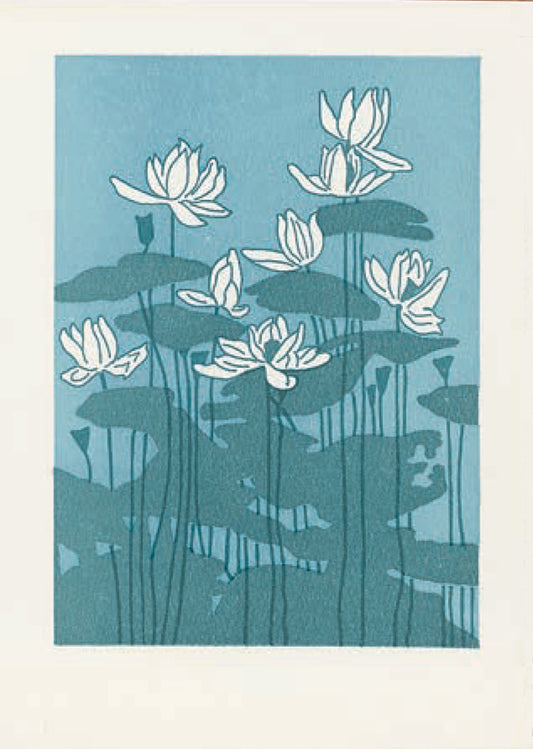 Water Lilies Blank Card