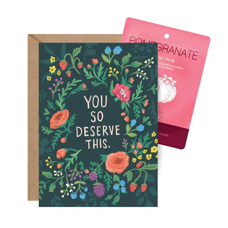 You So Deserve This - Face Mask Card