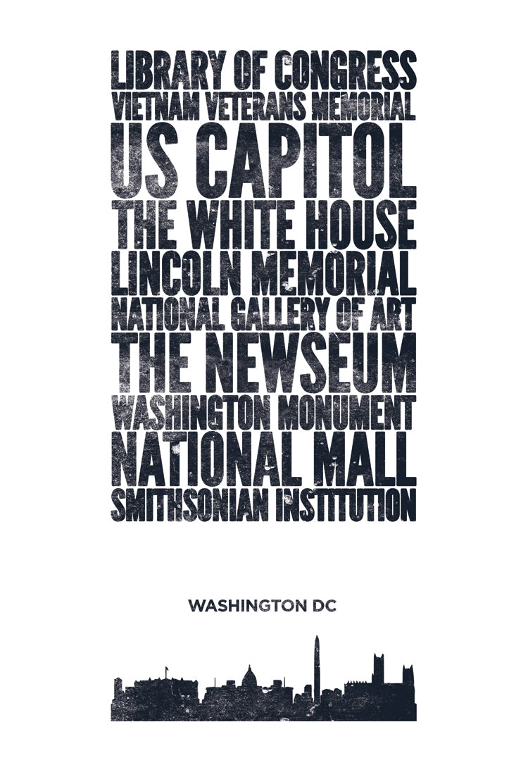 Cityprint: Washington DC Card