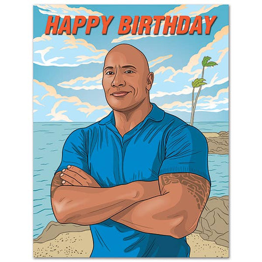 Hope The Rock Birthday Card