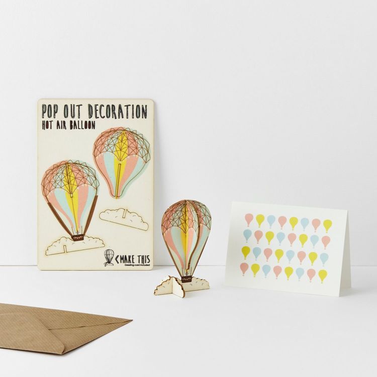Hot Air Balloon Pop Out Card