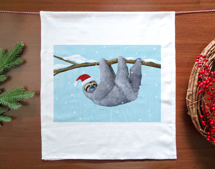 Holiday Sloth Towel