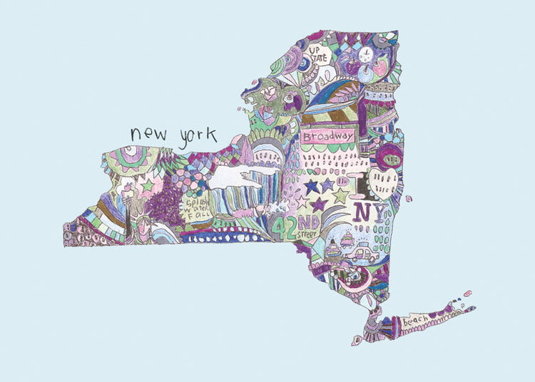 Doodle: New York Card