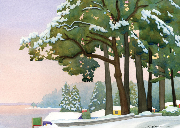 Fauntleroy Snow Holiday Card