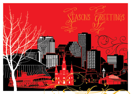 New Orleans Foil Holiday Card