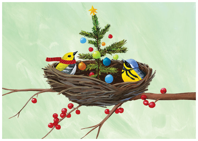 Birds Nest Holiday Card