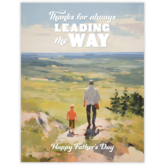 Leading the Way Father's Day Card