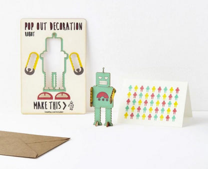 Robot Pop Out Card