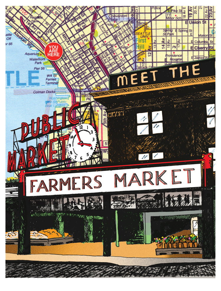 Pike Place Market Card