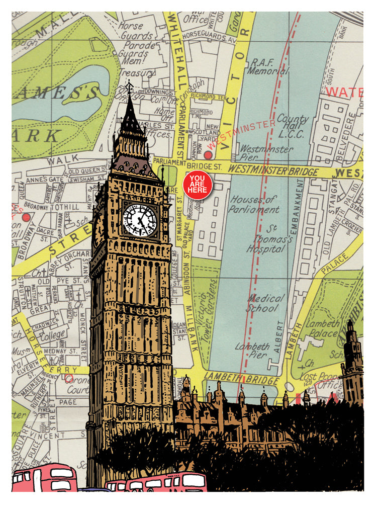 Elizabeth Tower & Big Ben Card