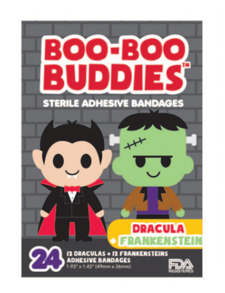 Dracula & Frankenstein Shaped Kids Bandages