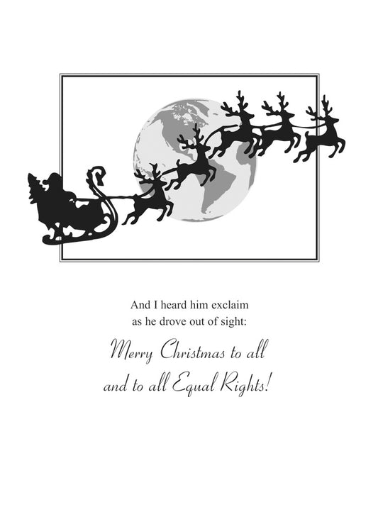 Santa Equal Rights Holiday Humor Card