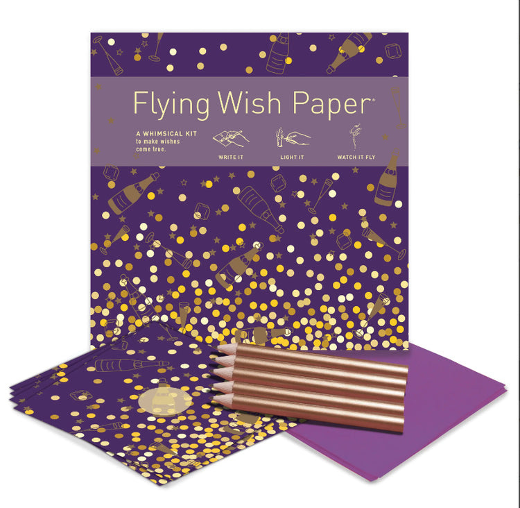 Champagne Party Flying Wish Paper Kit