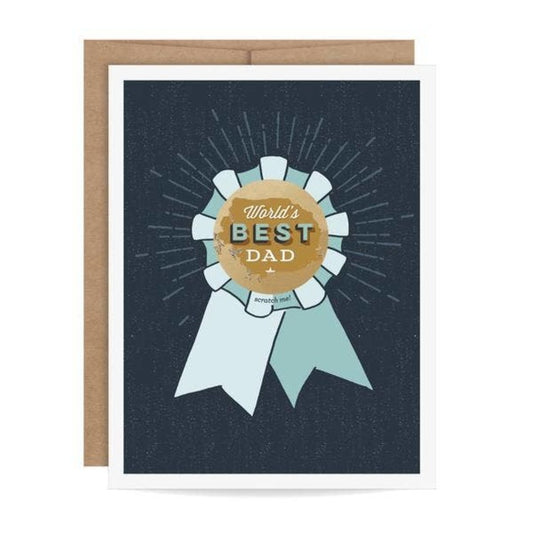 World's Best Dad Scratch Off Card