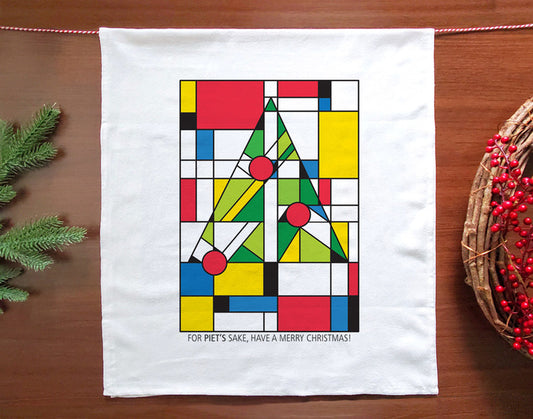 Mondrian Tree Holiday Towel