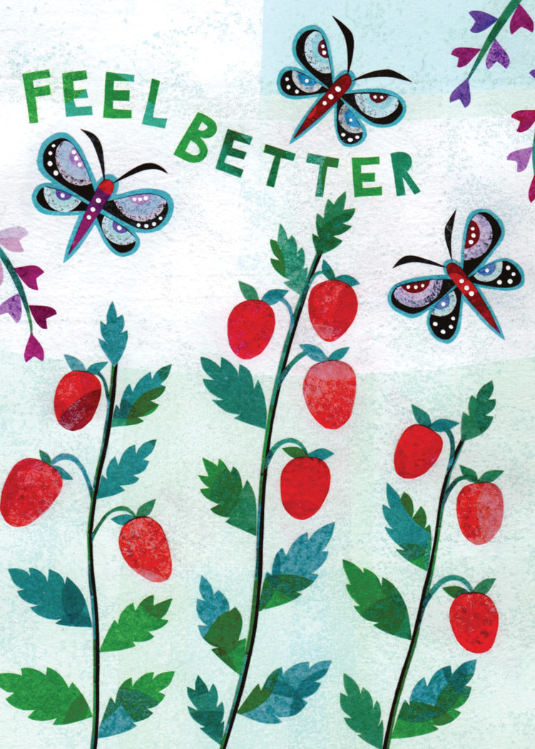 Feel Better Strawberries Card