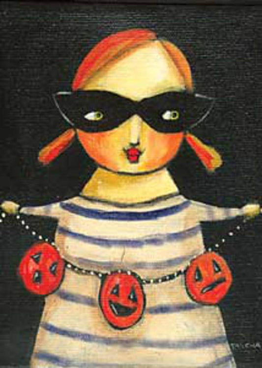 Pumpkin Girl Card