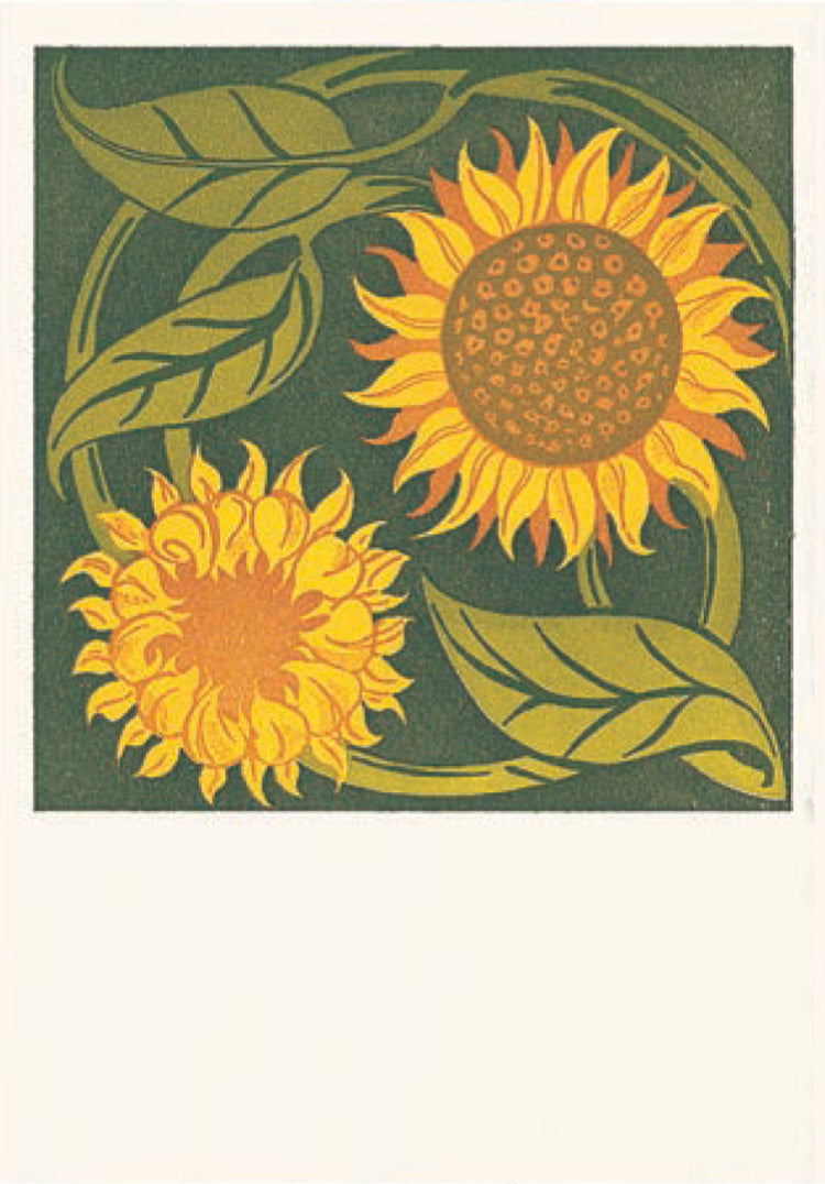 Sunflower Letterpress Card