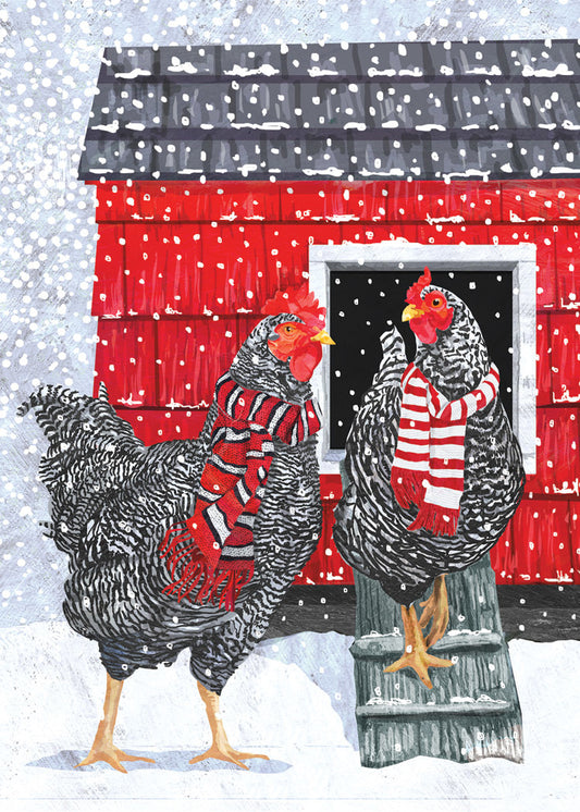 Happy Holiday Hens Holiday Card