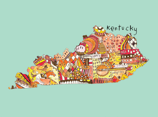 Doodle: Kentucky Card