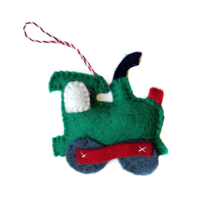 Train Felted Ornament