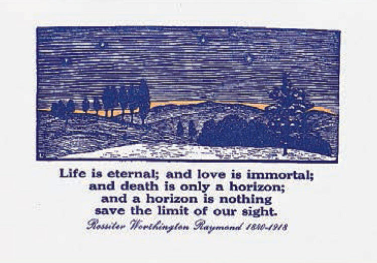 Horizon Sympathy Card