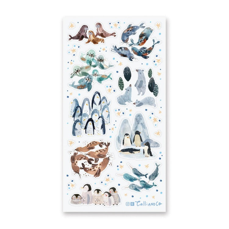 Adorable Arctic Critters Stickers