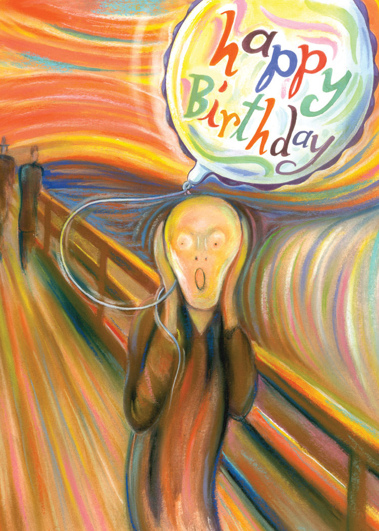 The Scream Birthday Card