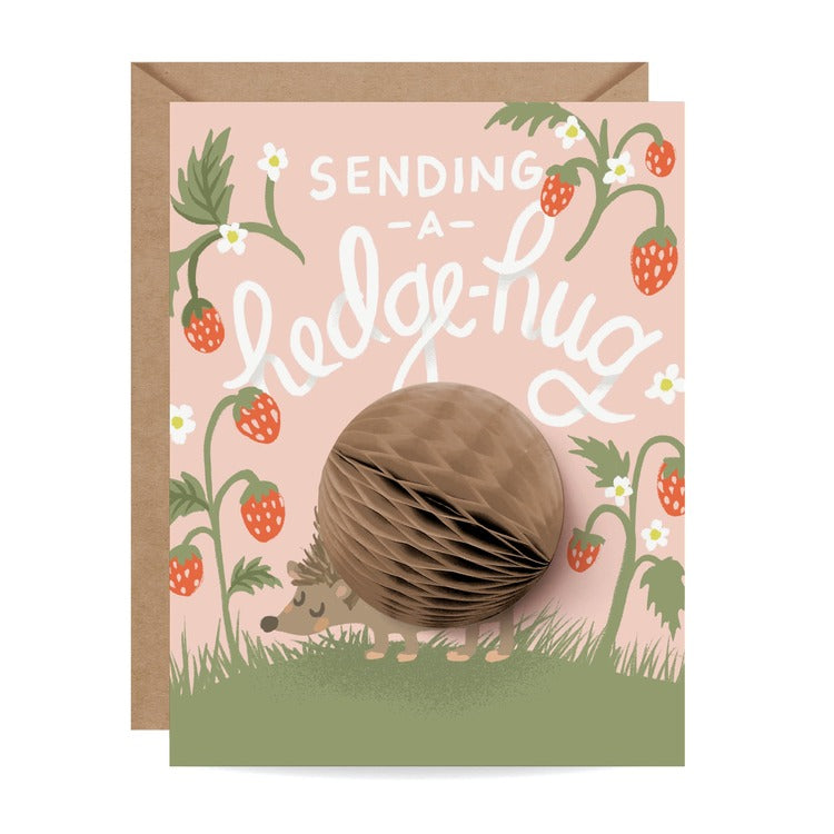 Sending You a Hedgehug Pop-Up Card
