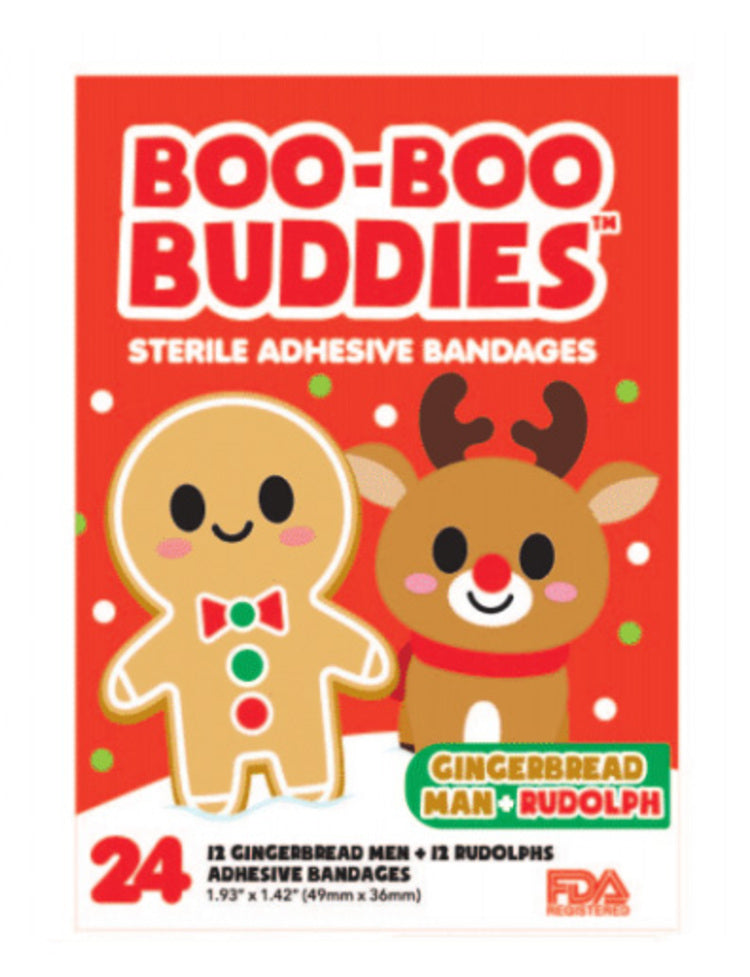 Gingerbread & Rudolph Shaped Kids Bandages