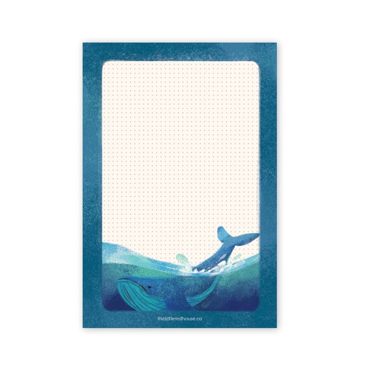 Whale Dot Grid Notepad