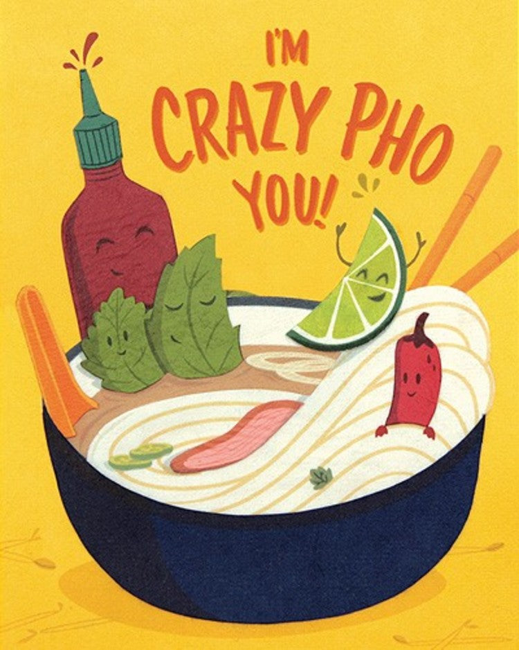 Crazy Pho You Collage Love Card