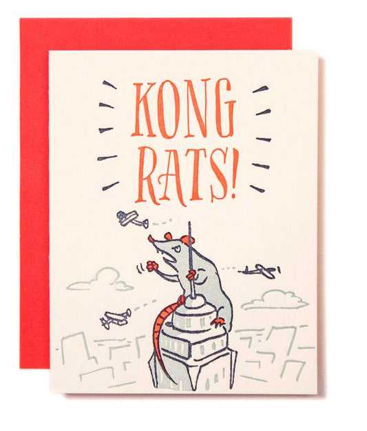 Kong-Rats Congrats Card