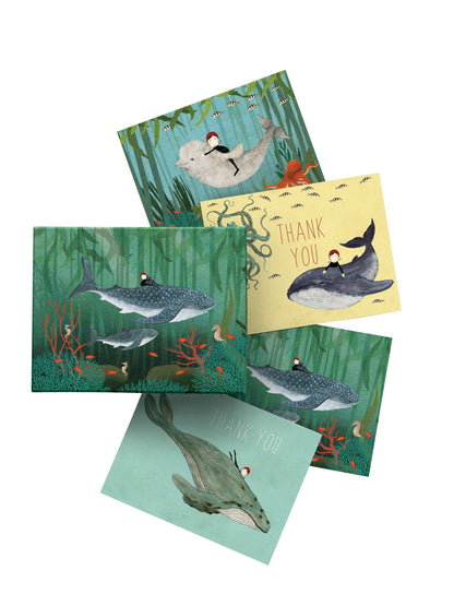 Whale Song Chic Thank You Boxed Notes