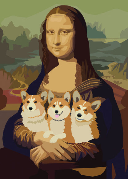 La Giocorgi Mona Lisa Birthday Card