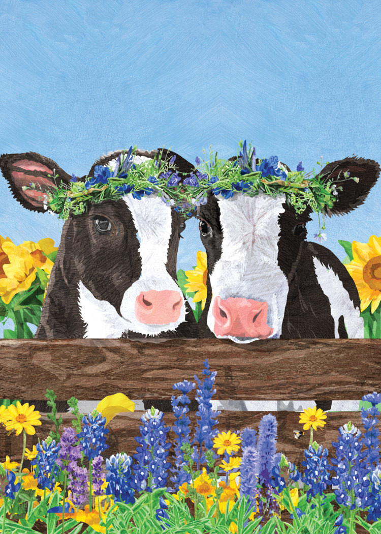 Johnny and June Cows Card