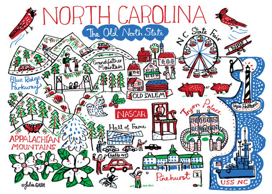 Statescapes: North Carolina Card